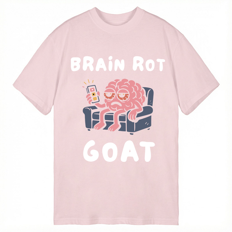Modecanvas Brain Rot GOAT DTG Printing Classic T-Shirt-modecanvas
