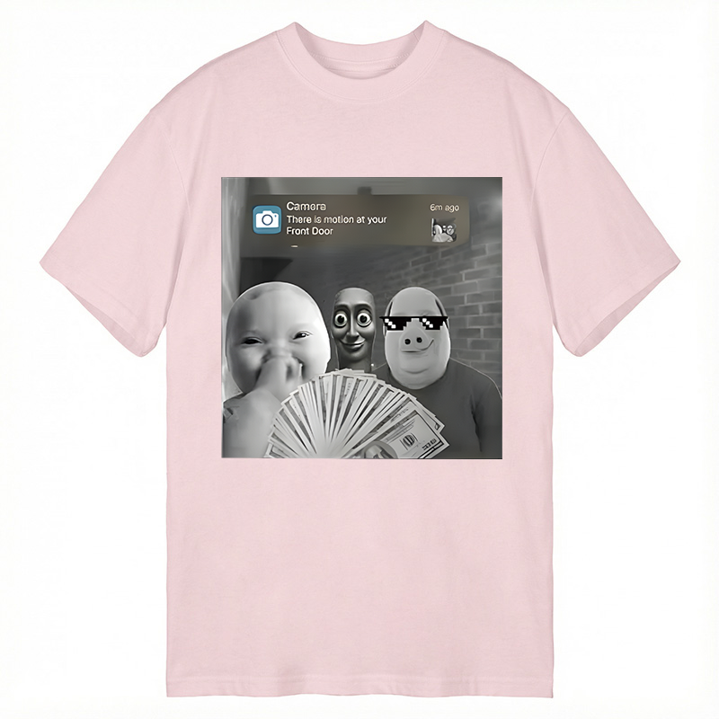Modecanvas Tung Tung Tung Sahur&John Pork&AI Baby Funny Meme DTG Printing Classic T-Shirt-modecanvas
