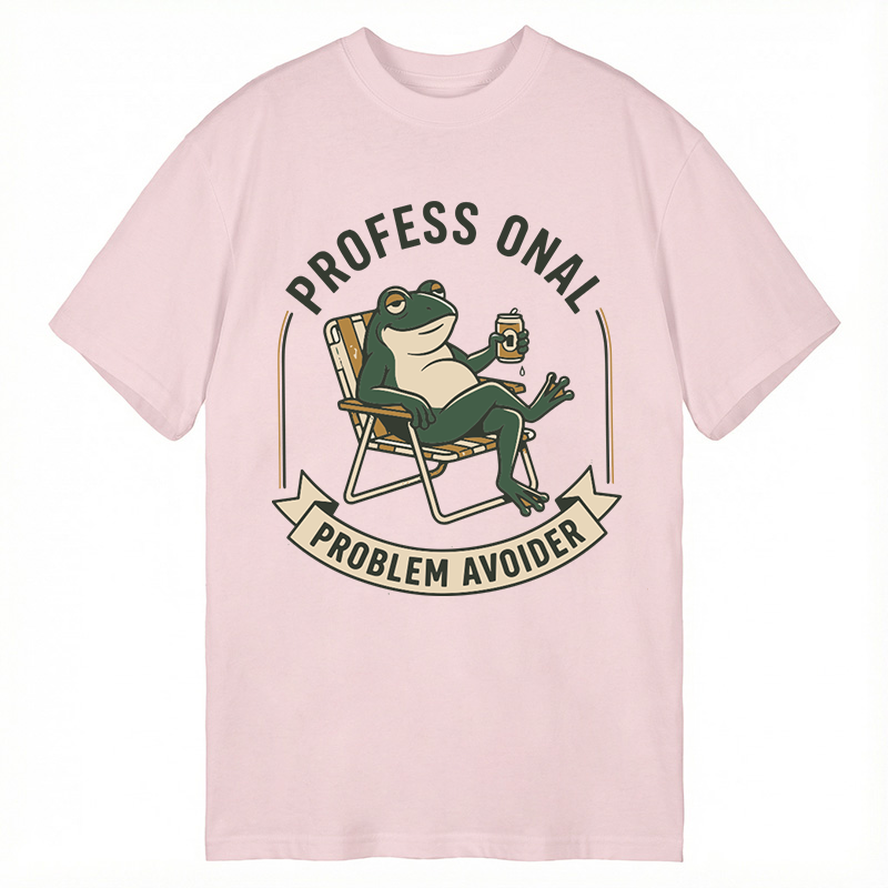 Modecanvas Professional Problem Avoider Frog DTG Printing Classic T-Shirt-modecanvas