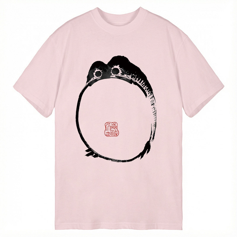 Modecanvas Sad Frog Japanese Art DTG Printing Classic T-Shirt-modecanvas
