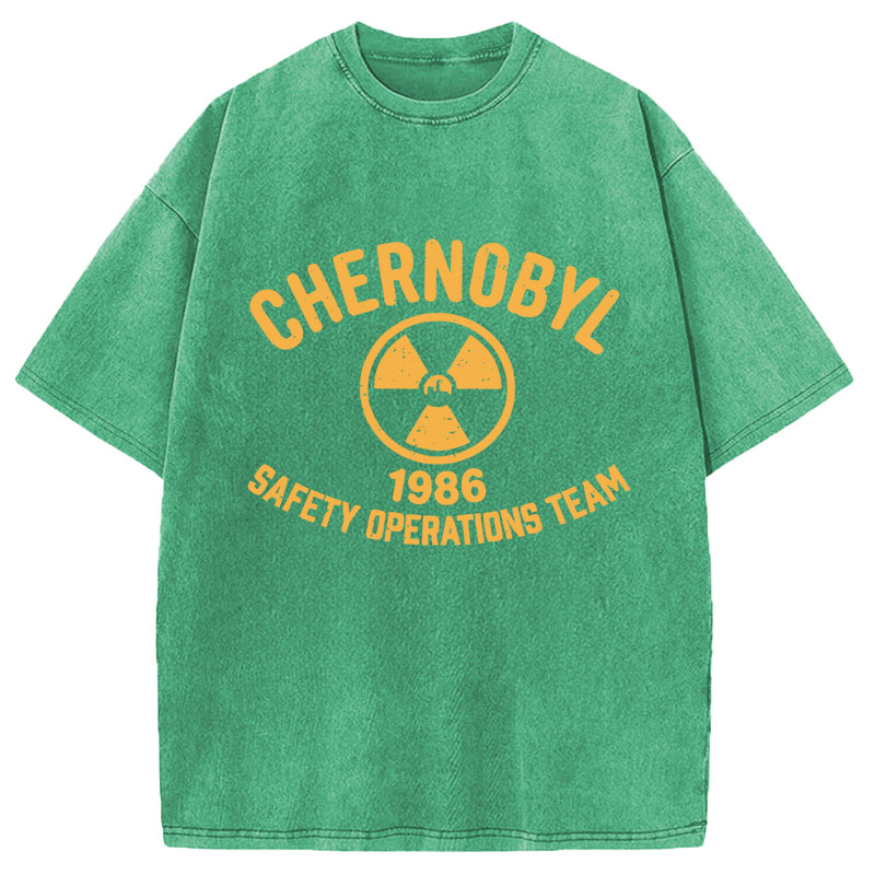 Modecanvas Chernobyl 1986 DTG Printing Washed T-Shirt