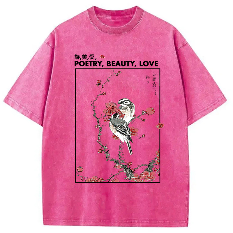 Modecanvas Japanese Ink Painting Washed T-Shirt