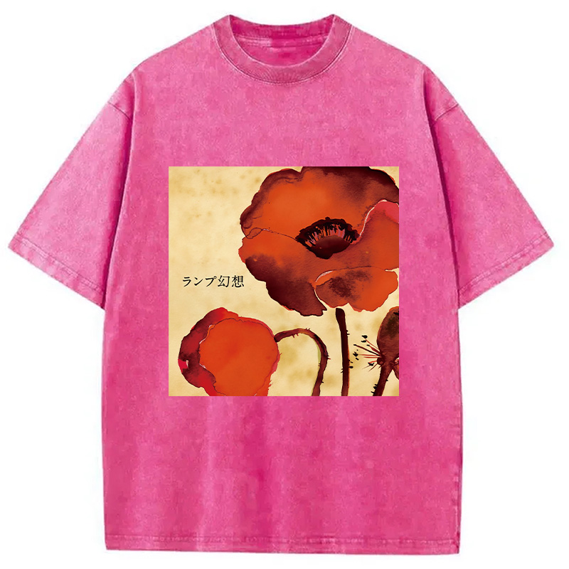 Modecanvas Gensou Lamp Band Washed T-Shirt