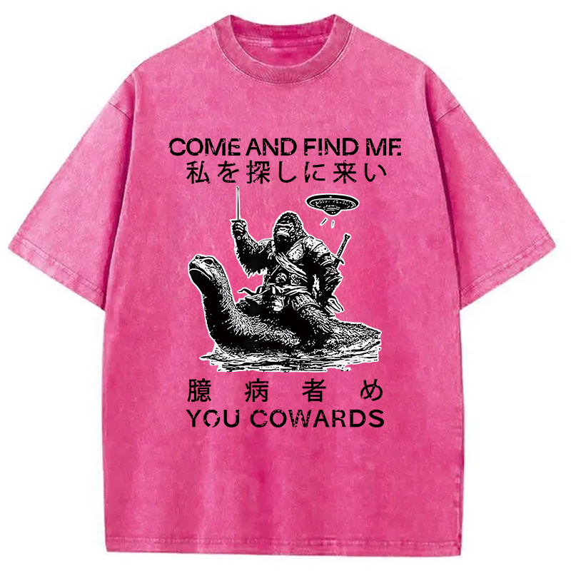 Modecanvas Come and Find Me You Washed T-Shirt