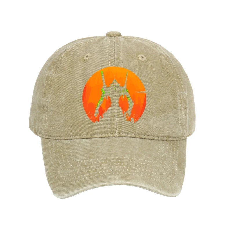 Modecanvas Robot Warrior Vintage Washed Cap-modecanvas