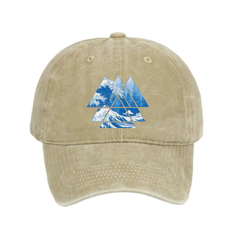 Modecanvas The Great Wave Washed Cap-modecanvas