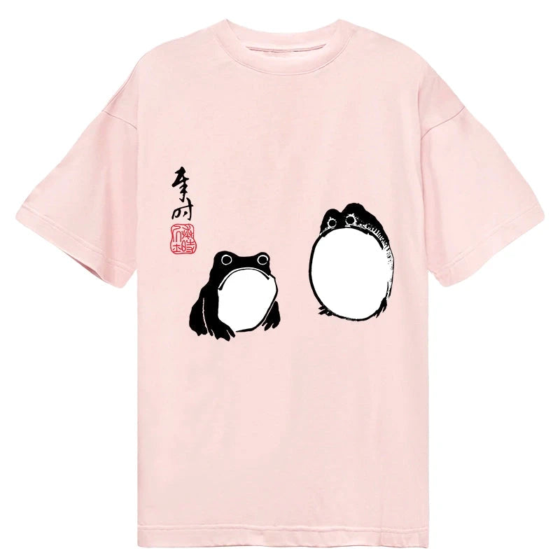 Modecanvas Matsumoto Hoji Frogs Japan DTG Printing Classic T-Shirt-modecanvas