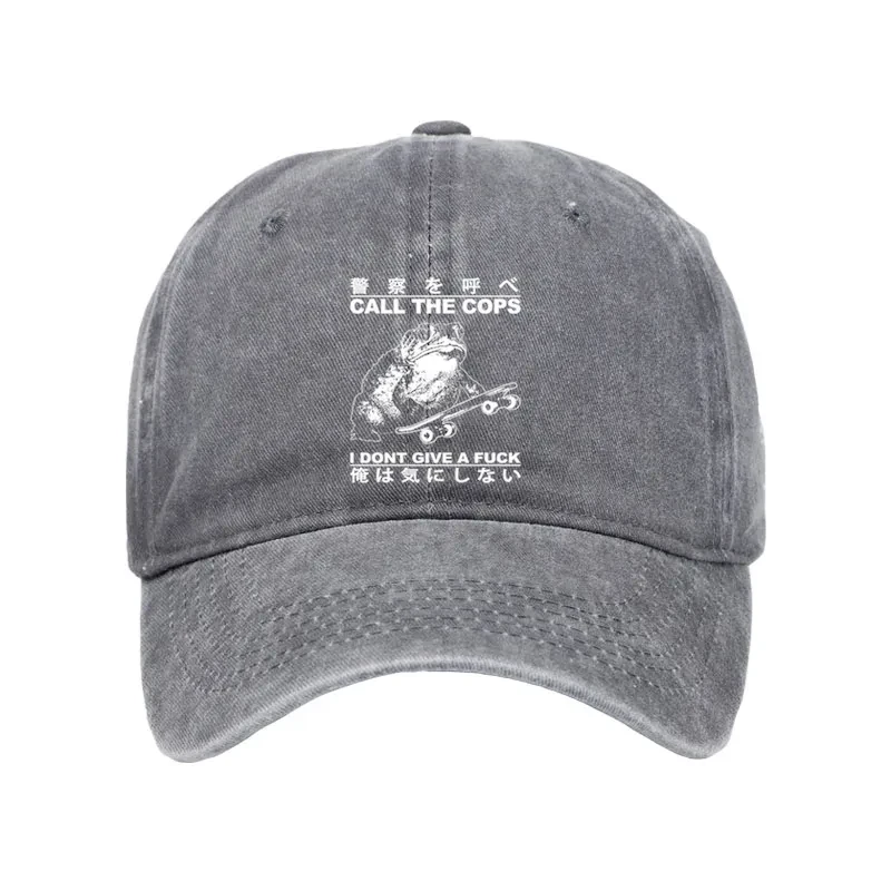Modecanvas I Don't Care Washed Cap-modecanvas
