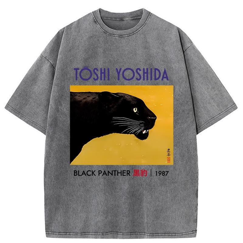 Modecanvas Black Panther Washed T-Shirt
