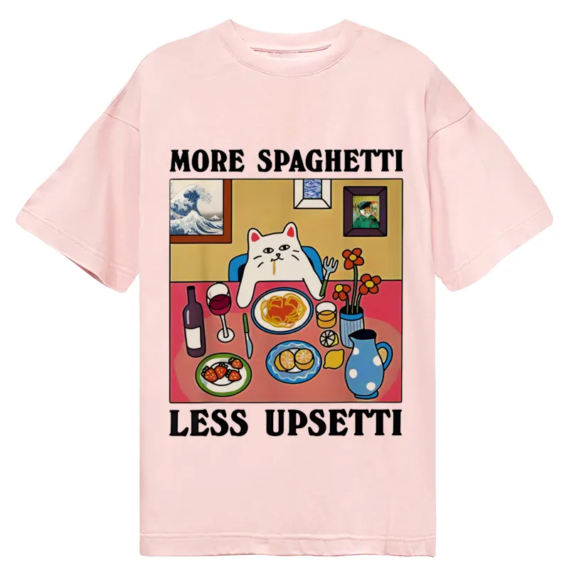 Modecanvas More Spaghetti Less Upsetti DTG Printing Classic T-Shirt-modecanvas