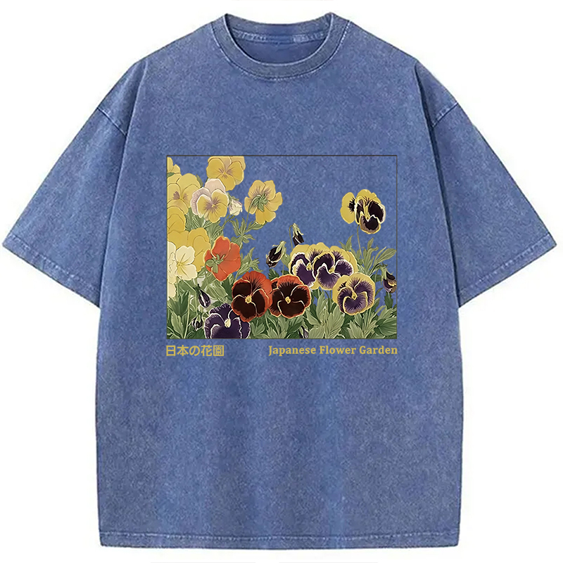 Modecanvas Beautiful Garden Washed T-Shirt