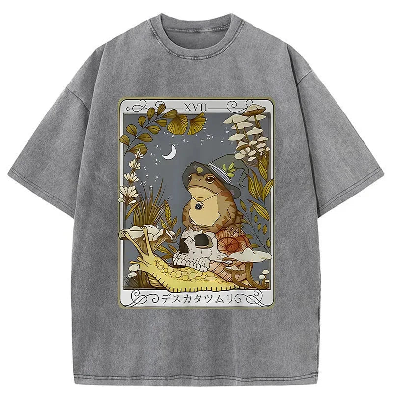 Modecanvas Magic Frog Japanese Washed T-Shirt