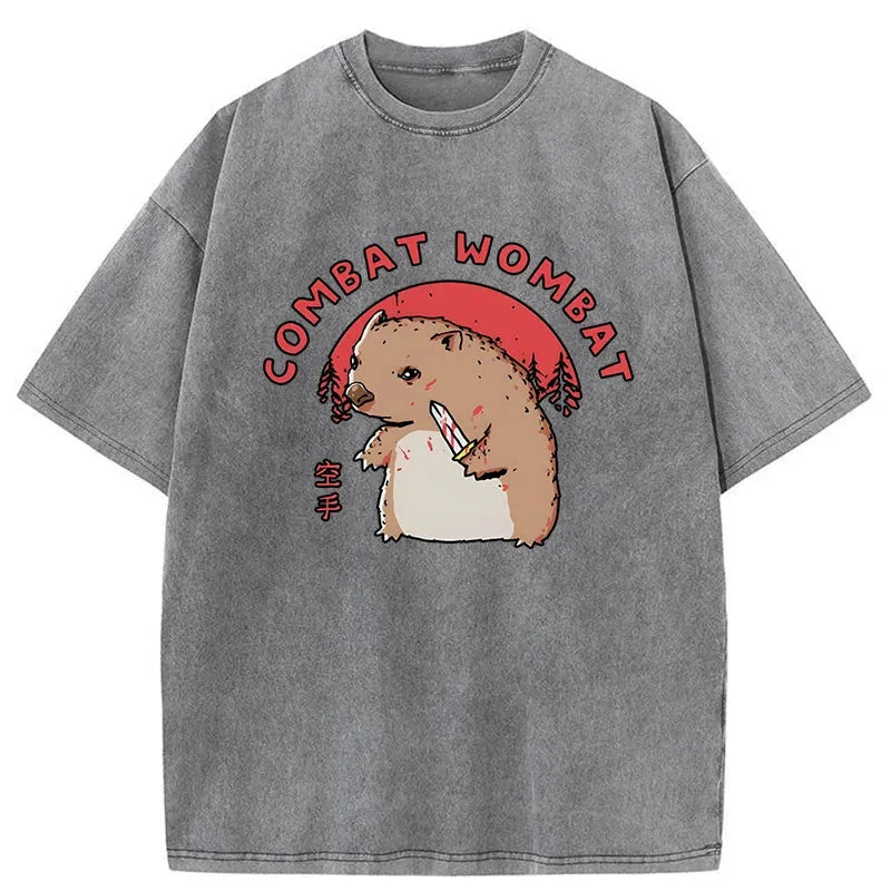 Modecanvas Combat Wombat Japan Washed T-Shirt