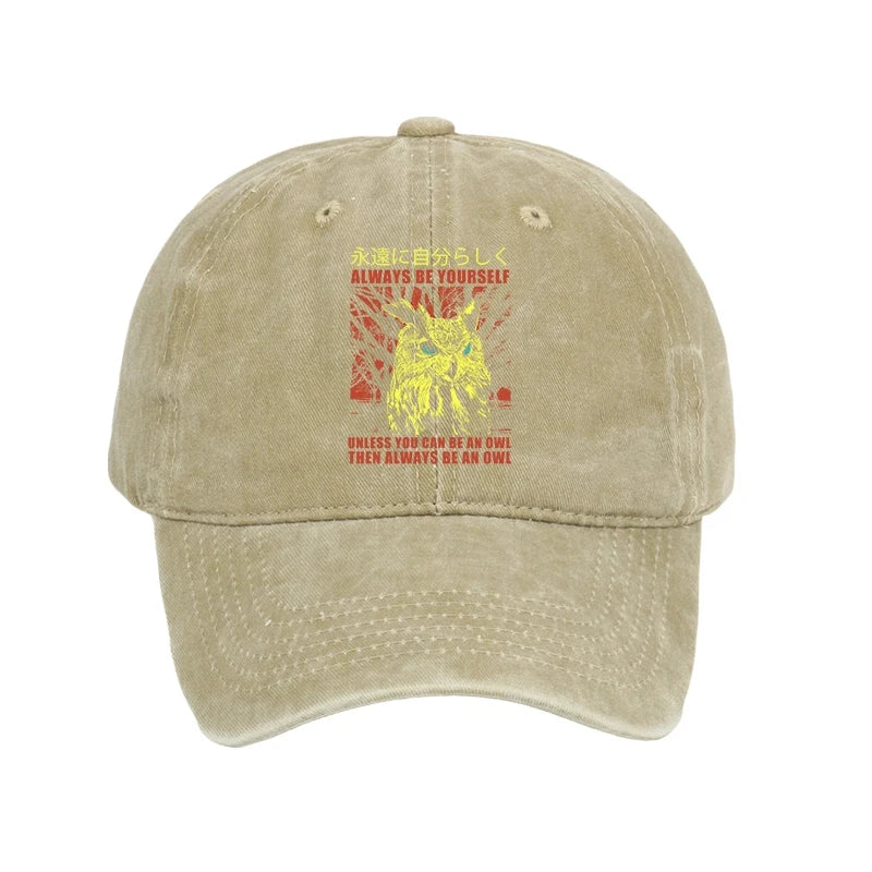 Modecanvas Always Be Yourself Japanese Washed Cap-modecanvas