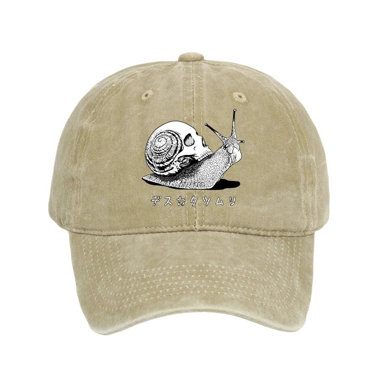 Modecanvas Death Snail Manga Washed Cap-modecanvas