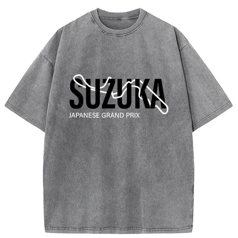 Modecanvas Japanese Suzuka Grand Prix Washed T-Shirt