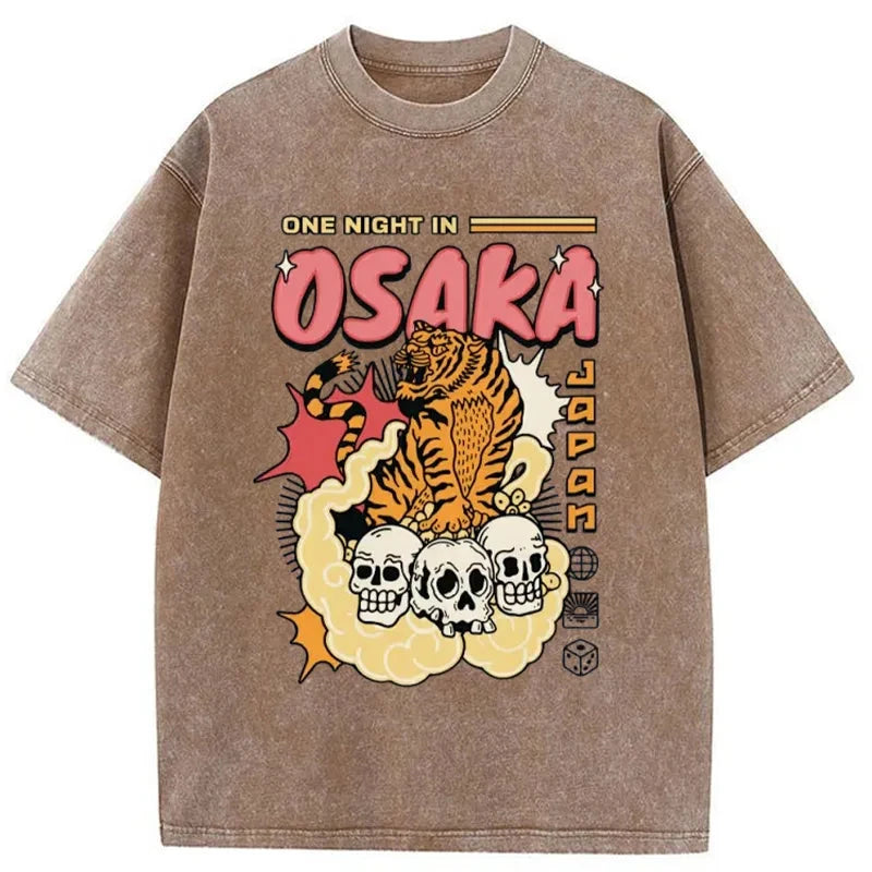 Modecanvas Osaka Tiger Washed T-Shirt