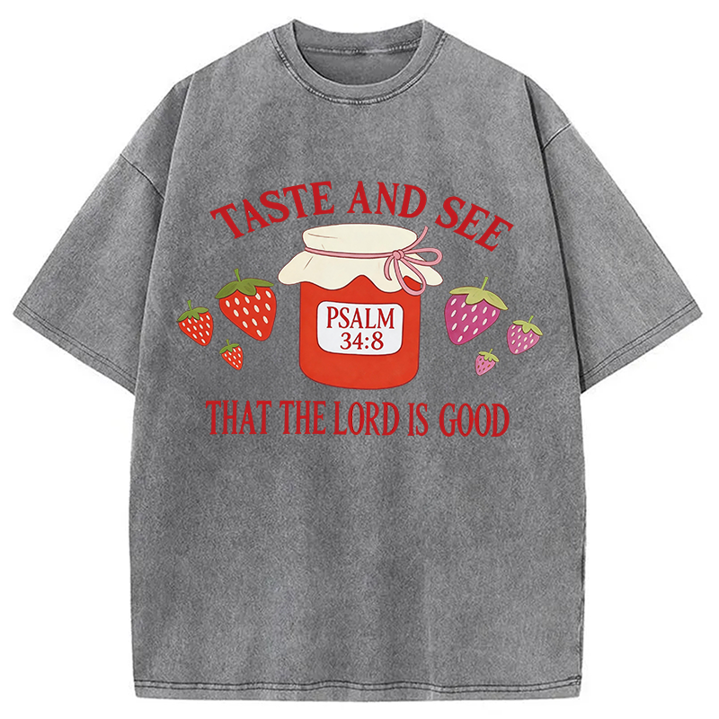 Modecanvas Taste and See DTG Printing Washed T-Shirt