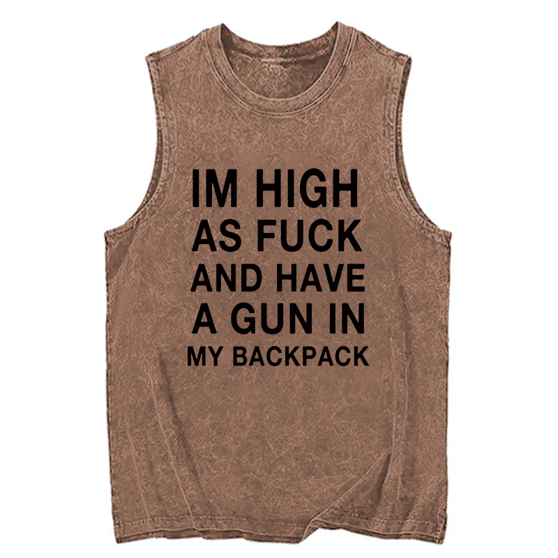 Modecanvas Im High DTG Printing Washed Tank-modecanvas