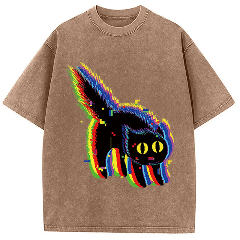 Modecanvas Technicat Glitch Washed T-Shirt-modecanvas