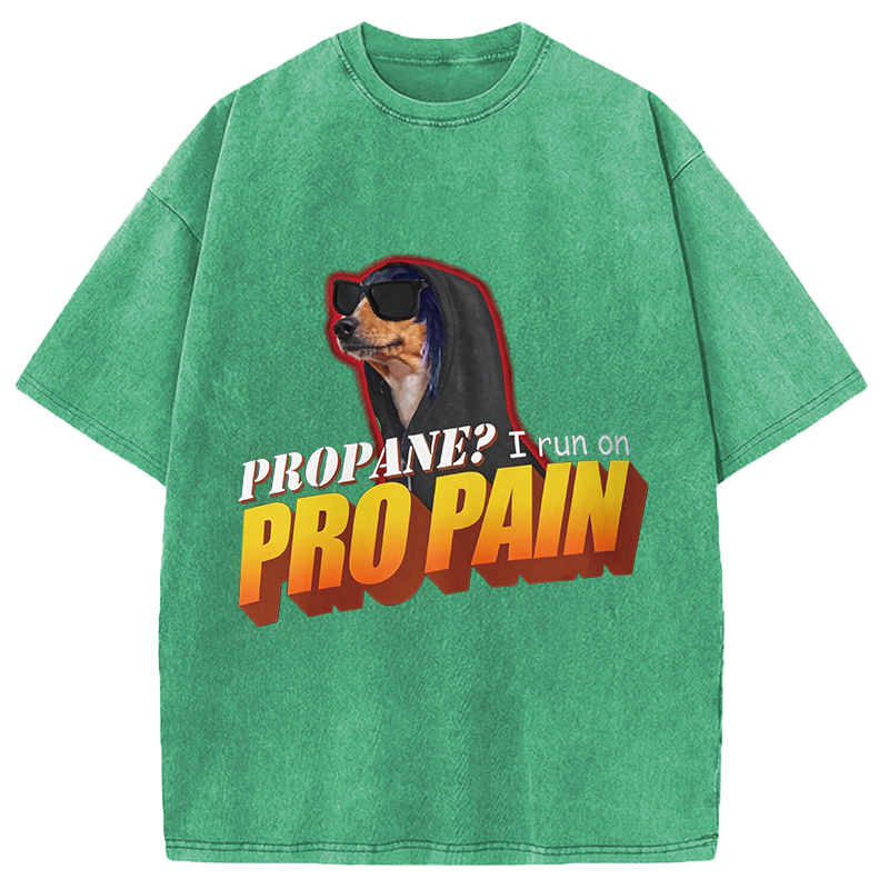 Modecanvas Propane? I Run On Pro Pain Meme DTG Printing Washed T-Shirt