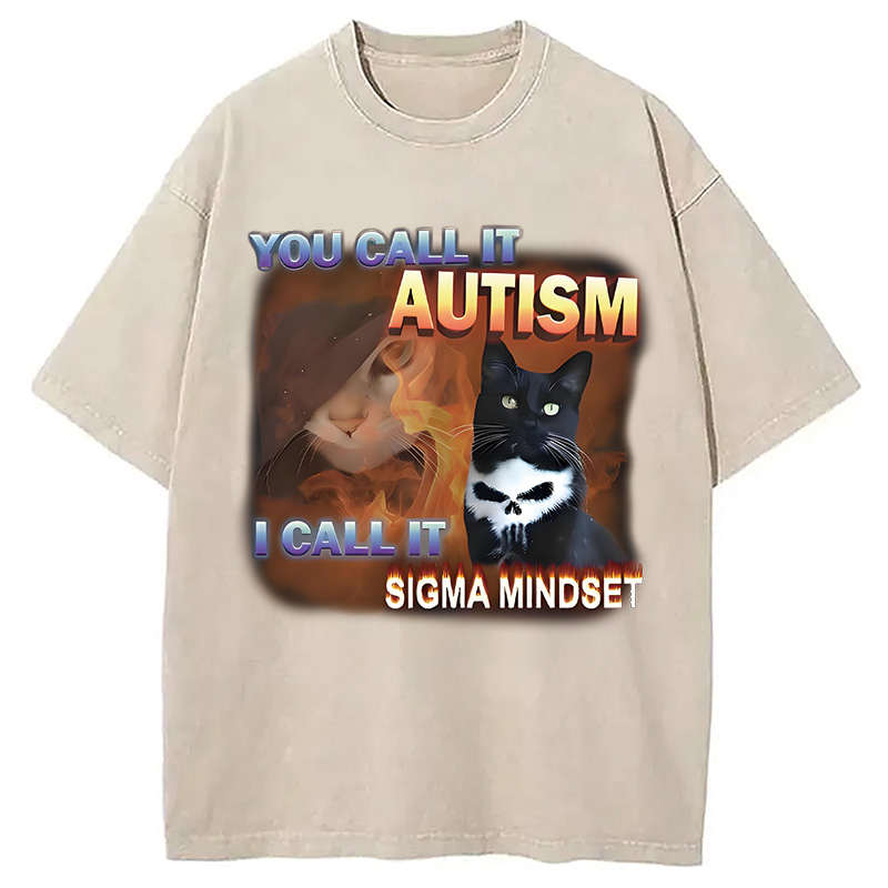Modecanvas You Call It Autism Funny Washed T-Shirt