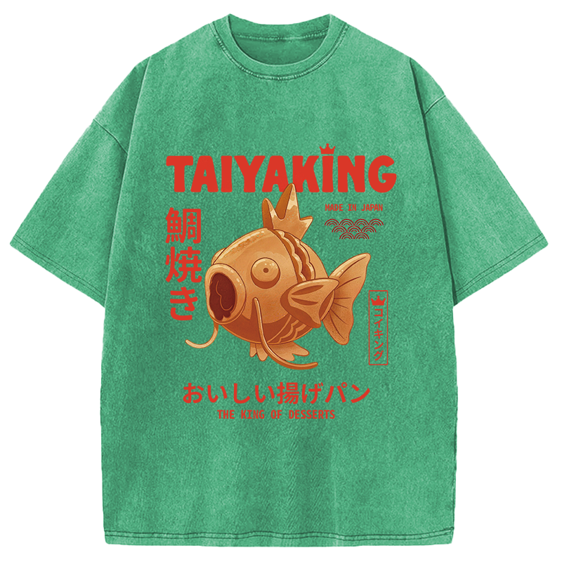 Modecanvas Thick Fish Roll DTG Printing Washed T-Shirt