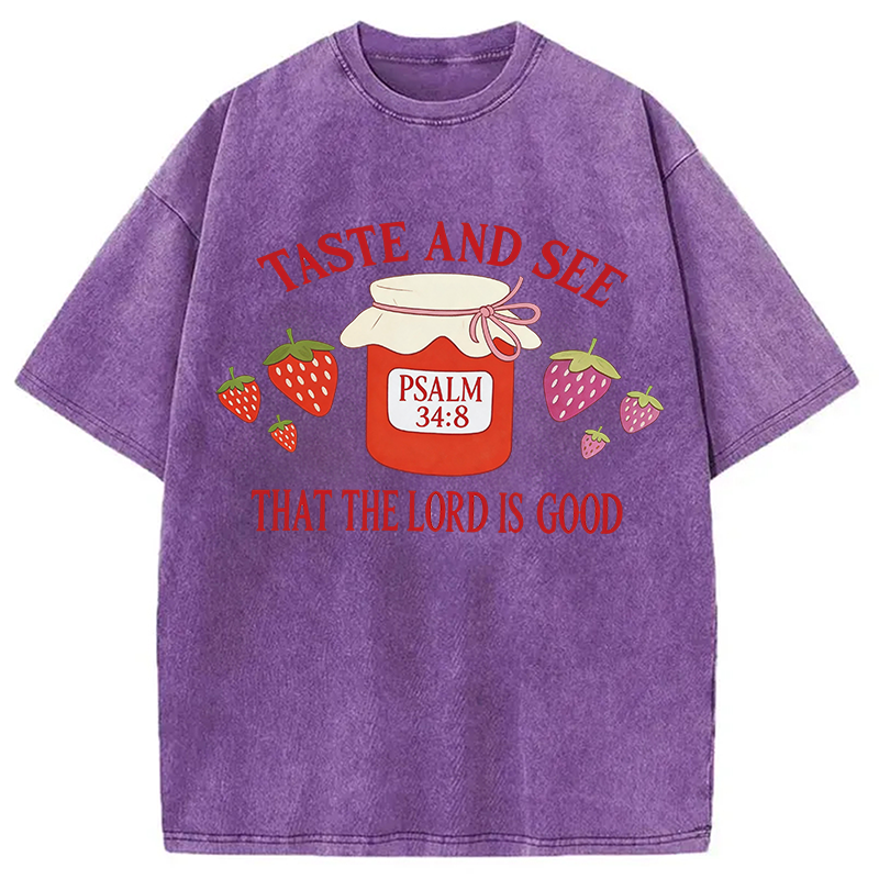 Modecanvas Taste and See DTG Printing Washed T-Shirt