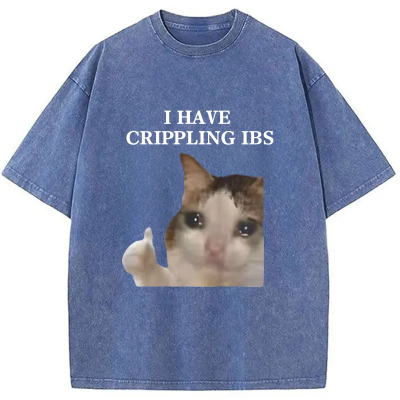 Modecanvas I Have Crippling IBS Washed T-Shirt