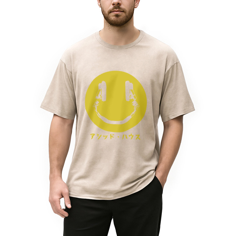 Modecanvas House Music Japan Washed T-Shirt