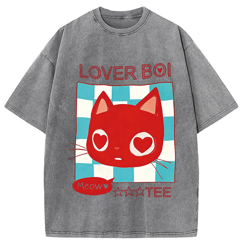 Modecanvas Lover Boi Washed T-Shirt