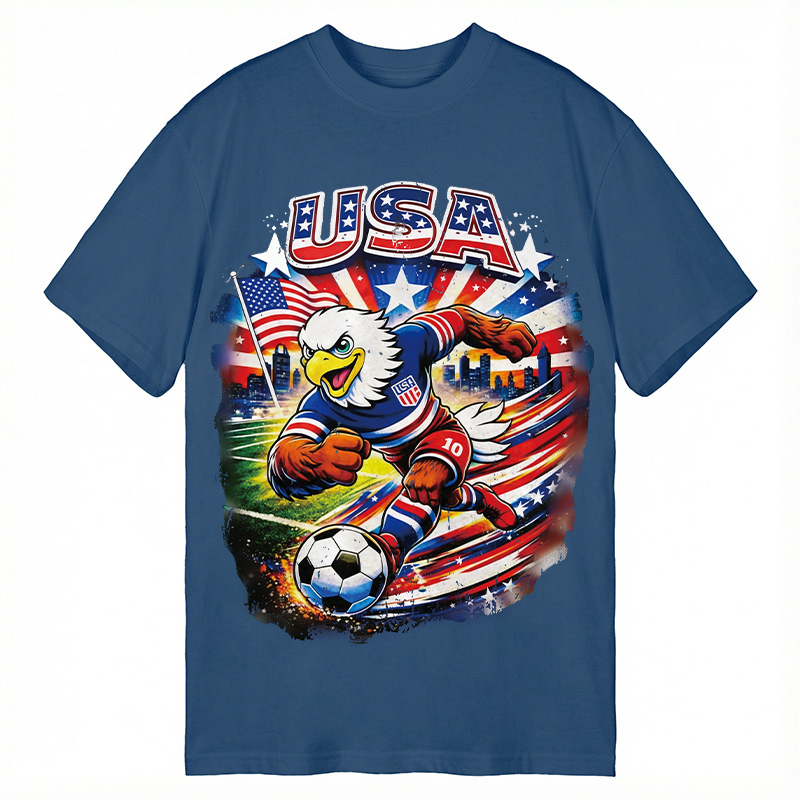 Modecanvas American Eagle Soccer DTG Printing Classic T-Shirt-modecanvas