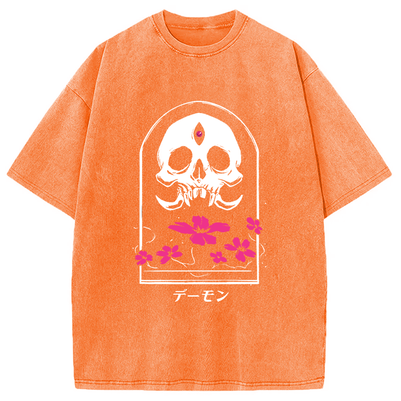 Modecanvas Japanese Demon Washed T-Shirt