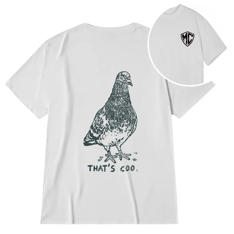 Modecanvas That's Coo Pigeon DTG Printing Back Classic T-Shirt