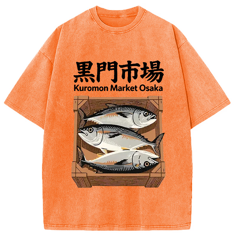 Modecanvas Kuromon Market Washed T-Shirt