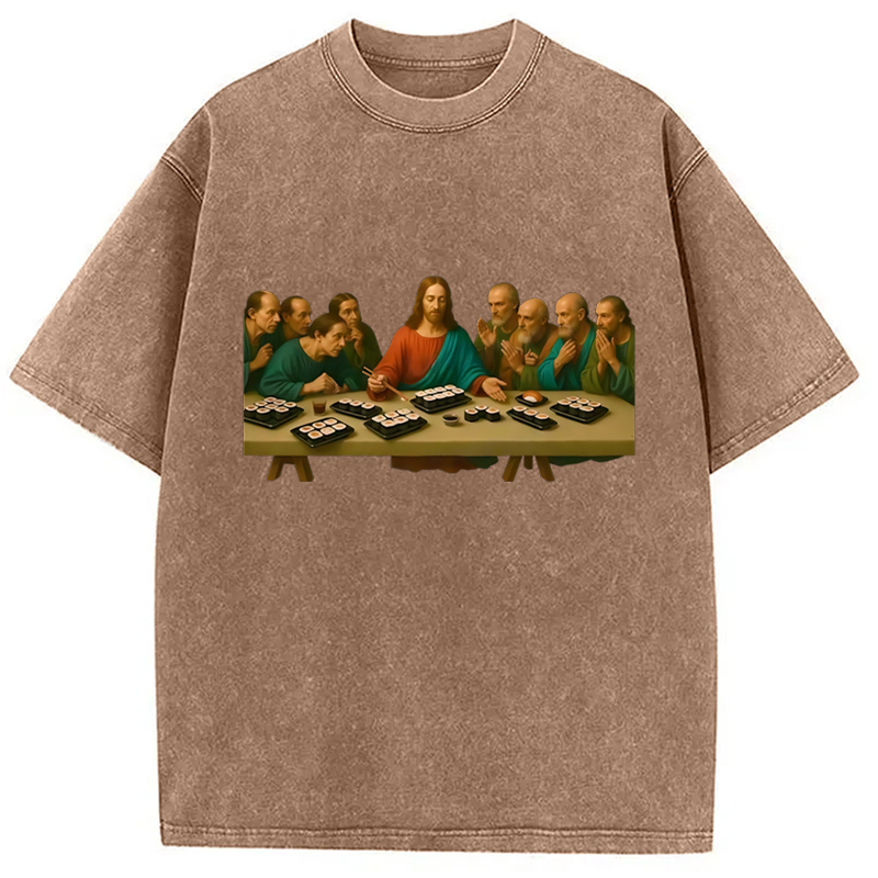 Modecanvas The Last Sush Washed T-Shirt