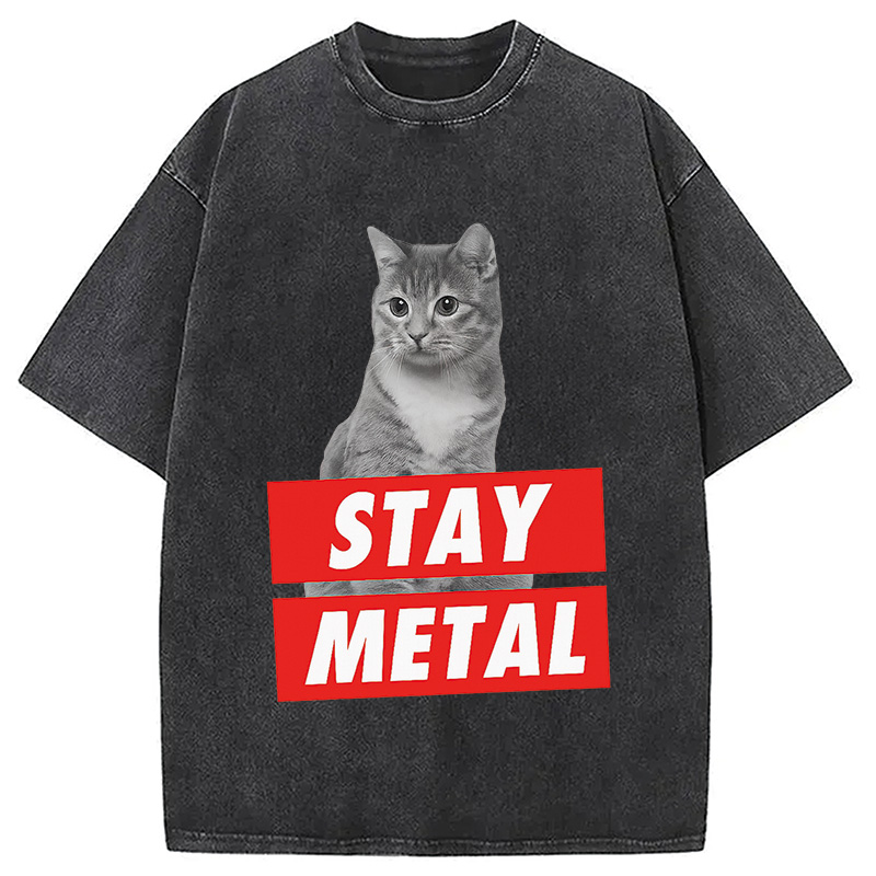 Modecanvas STAY METAL Washed T-Shirt