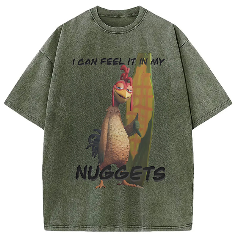 Modecanvas Chicken Joe Washed T-Shirt-modecanvas
