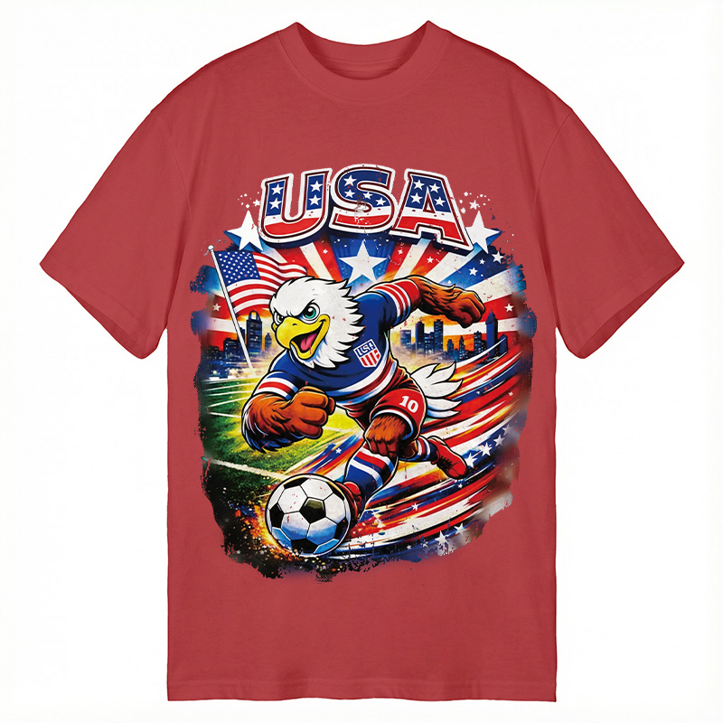 Modecanvas American Eagle Soccer DTG Printing Classic T-Shirt-modecanvas