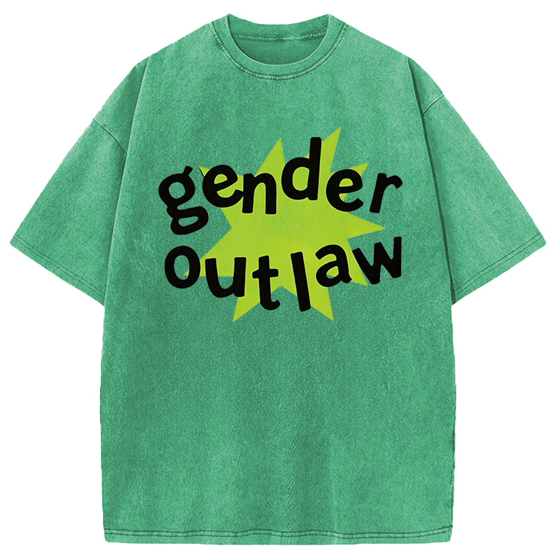 Modecanvas Gender Outlaw DTG Printing Washed T-Shirt