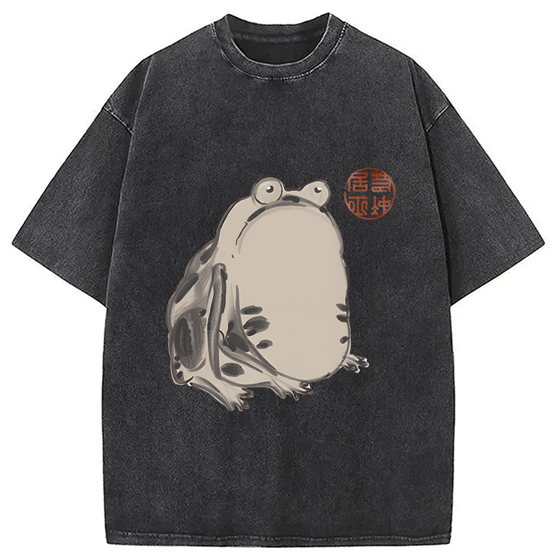 Modecanvas Sai Chu-fu Frog Washed T-Shirt