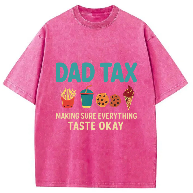 Modecanvas Food Tax DTG Printing Washed T-Shirt