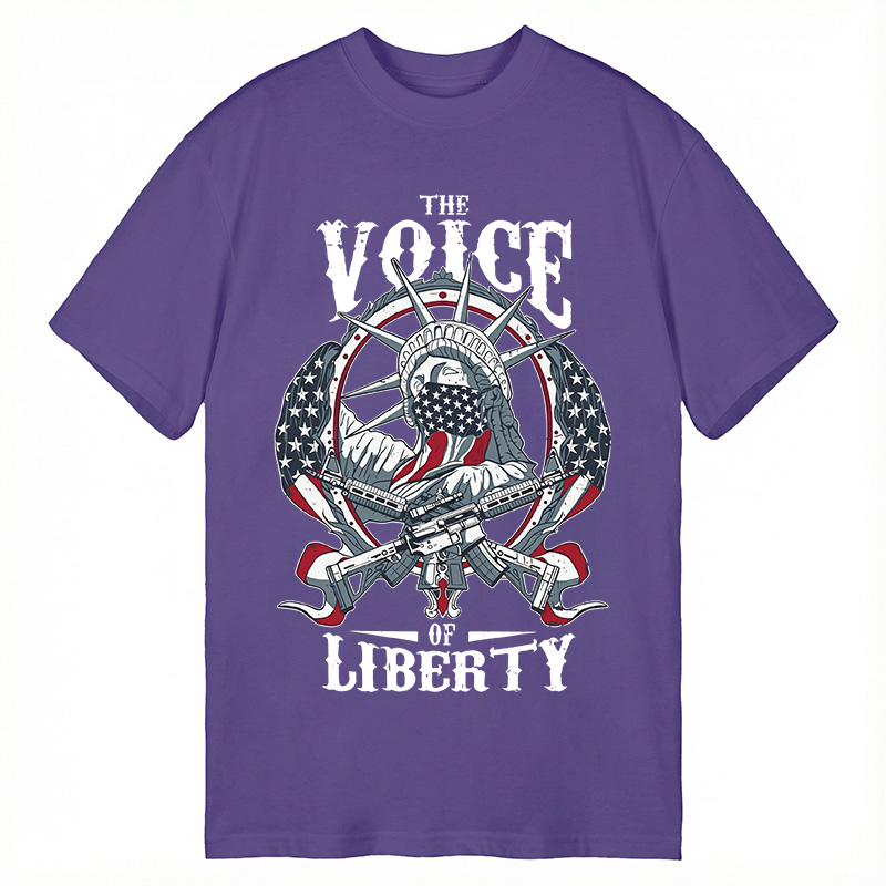 Modecanvas The Voice Of Liberty DTG Printing Classic T-Shirt-modecanvas