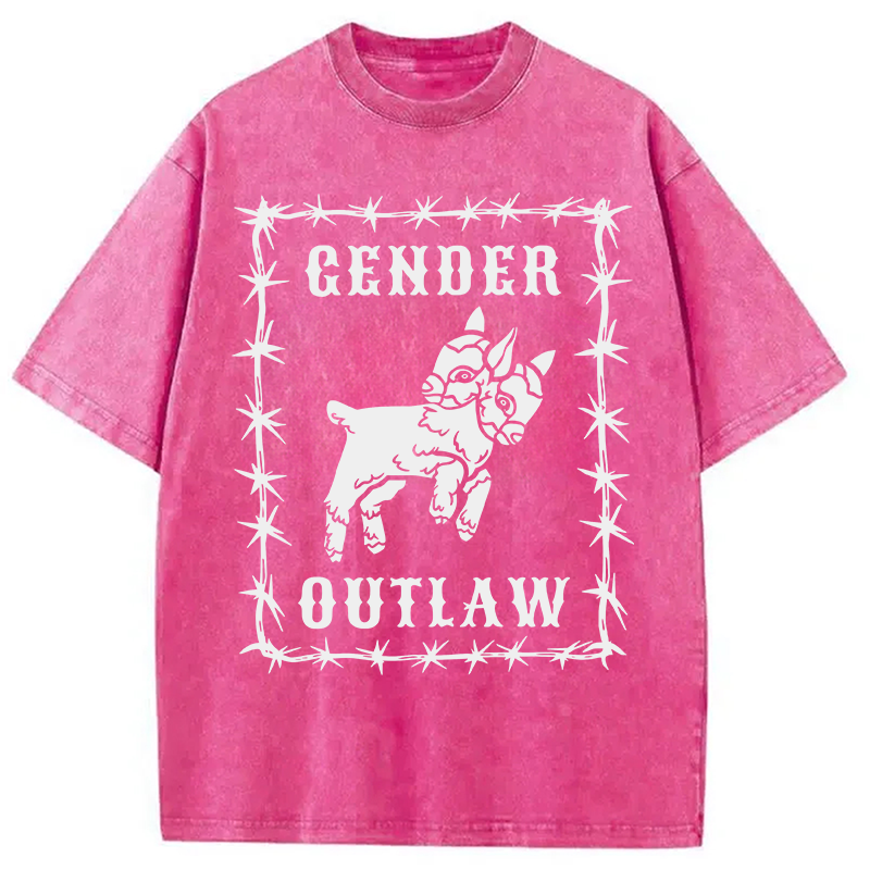 Modecanvas Gender Outlaw DTG Printing Washed T-Shirt