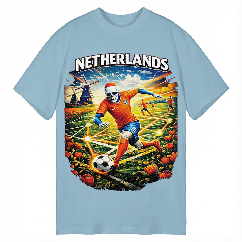Modecanvas Holland Football DTG Printing Classic T-Shirt-modecanvas