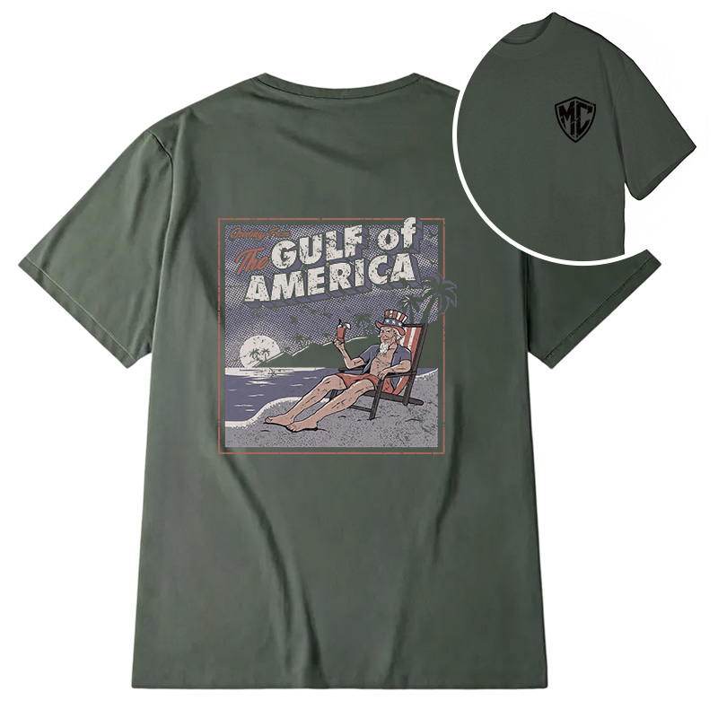 Modecanvas Greetings From The Gulf Of America DTG Printing Back Classic T-Shirt