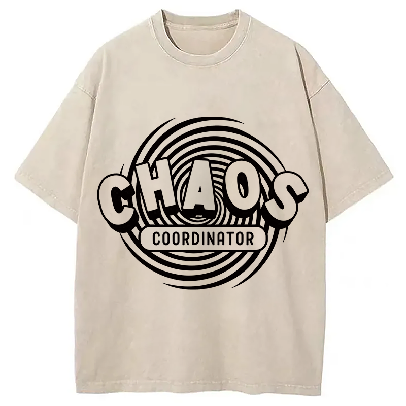 Modecanvas Chaos Coordinator DTG Printing Washed T-Shirt