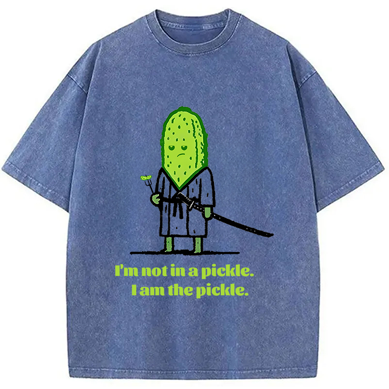 Modecanvas Cucumber Samurai Washed T-Shirt