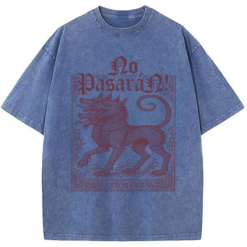Modecanvas No Pasar�n! DTG Printing Washed T-Shirt
