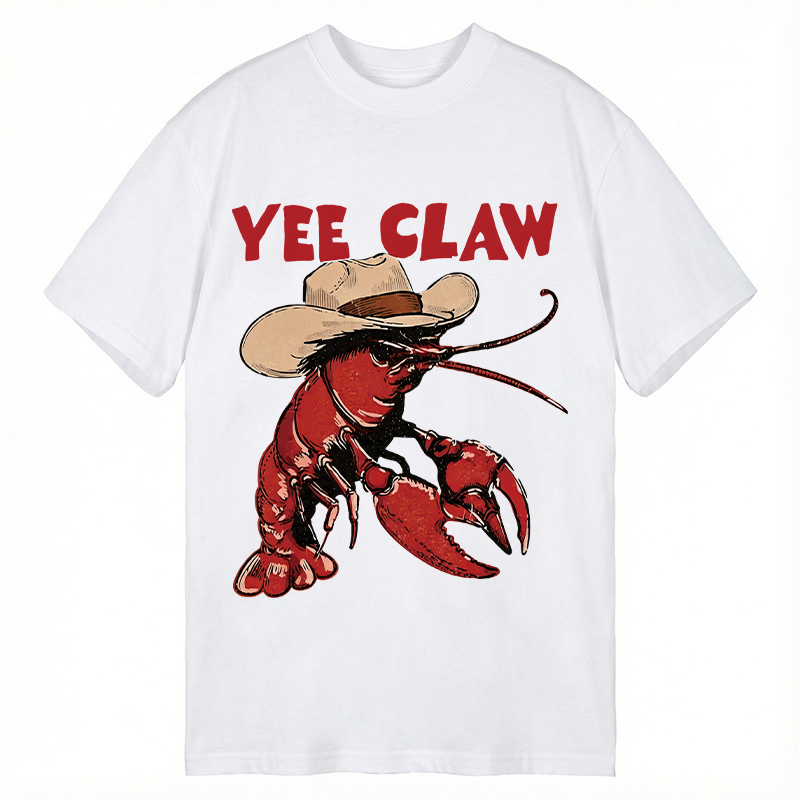 Modecanvas Lobster Cowboy DTG Printing Classic T-Shirt-modecanvas